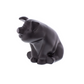 UNITED PACIFIC - 72047 : DIE-CAST SITTING PIG HOOD ORNAMENT - Black