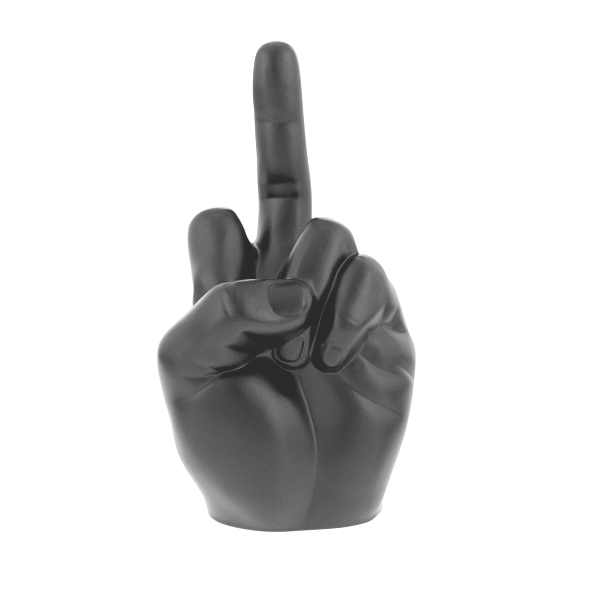 UNITED PACIFIC - 72055 : FINGER HOOD ORNAMENT-MATTE BLACK