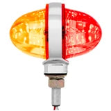 Grand General - 75197 : Amber/Red Lens - Amber/Red LED 3" Watermelon Double Face High Power LED Pedestal Light