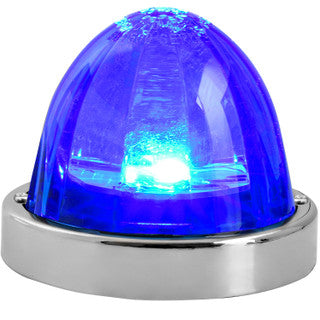 GG - 81615: Blue Lens/Blue LED - Polycarbonate lens Super Star Watermelon Surface Mount Sealed Light