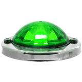 GRAND GENERAL - 81667 : Green Lens/Green LED - Mini Super Star Watermelon LED Sealed Light with Stainless Steel Bezel