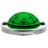GRAND GENERAL - 81667 : Green Lens/Green LED - Mini Super Star Watermelon LED Sealed Light with Stainless Steel Bezel