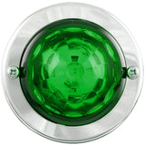 GRAND GENERAL - 81667 : Green Lens/Green LED - Mini Super Star Watermelon LED Sealed Light with Stainless Steel Bezel