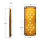 UP - 86502B: 18 LED Light for 7" x 16" West Coast Mirror Light Replacement