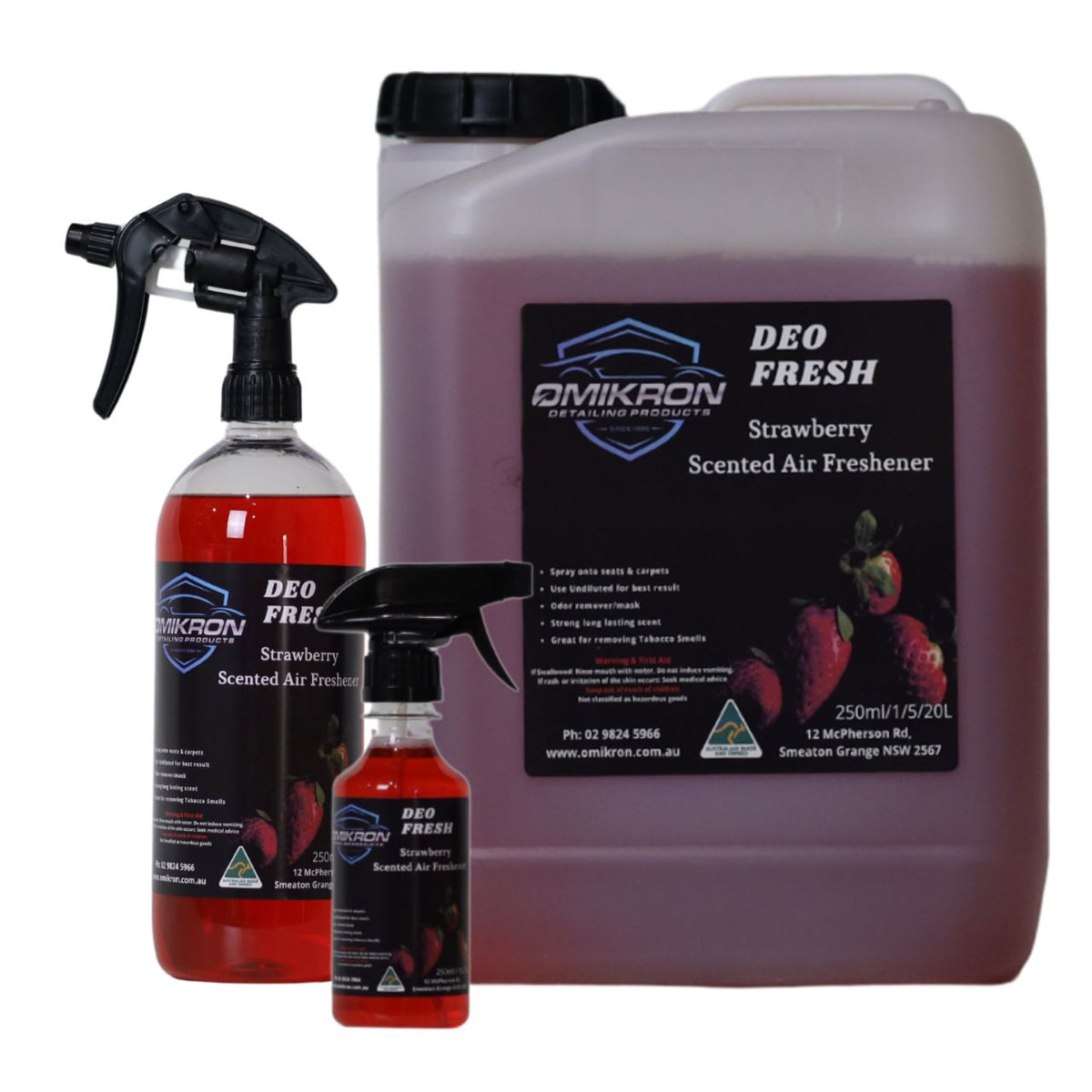 OMIKRON- Deofresh - Strawberry - 250mL