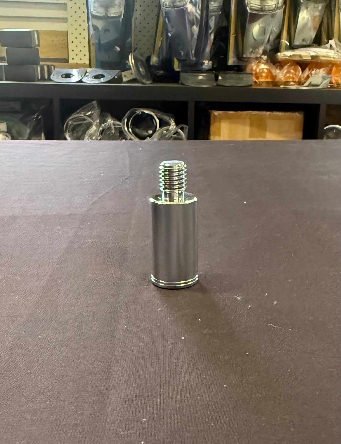 GR-TLKN-PU: Purple Glitter Trailer Brake Knob with Adapter