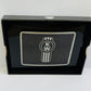 CK-BR-K-5778 : Rectangular Belt Buckle KW Logo Metallic Black