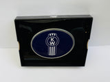 CK-BO-K-7747 : Oval Belt Buckle KW Logo Blue 647