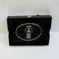 CK-BO-K-5778 : Oval Belt Buckle KW Logo Metallic Black