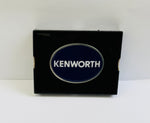 CK-BO-K2-7747 : Oval Belt Buckle KW Text Logo Blue 647