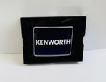 CK-BR-K2-7747 : Rectangular Belt Buckle KW Text Logo  Blue 647