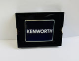 CK-BR-K2-7747 : Rectangular Belt Buckle KW Text Logo  Blue 647