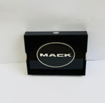 CK-BO-M1-5778 : Oval Belt Buckle MK Text Logo Metallic  Black 195