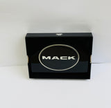 CK-BO-M1-5778 : Oval Belt Buckle MK Text Logo Metallic  Black 195