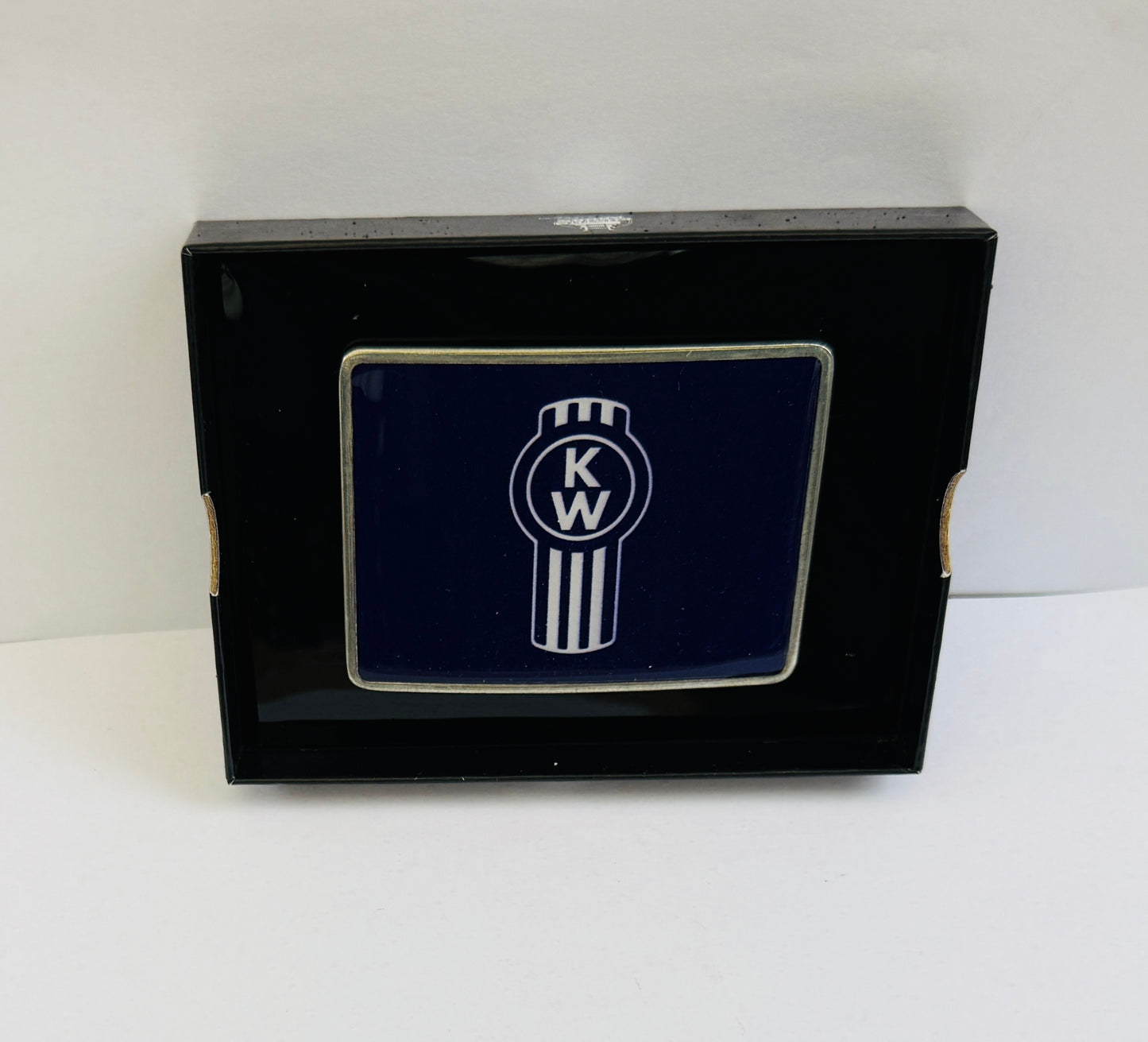 CK-BR-K-7747 : Rectangular Belt Buckle KW Logo Blue