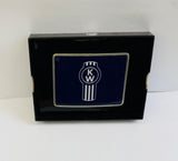 CK-BR-K-7747 : Rectangular Belt Buckle KW Logo Blue  647