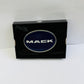 CK-BO-M1-7747 : Oval Belt Buckle Mack Text Logo Blue