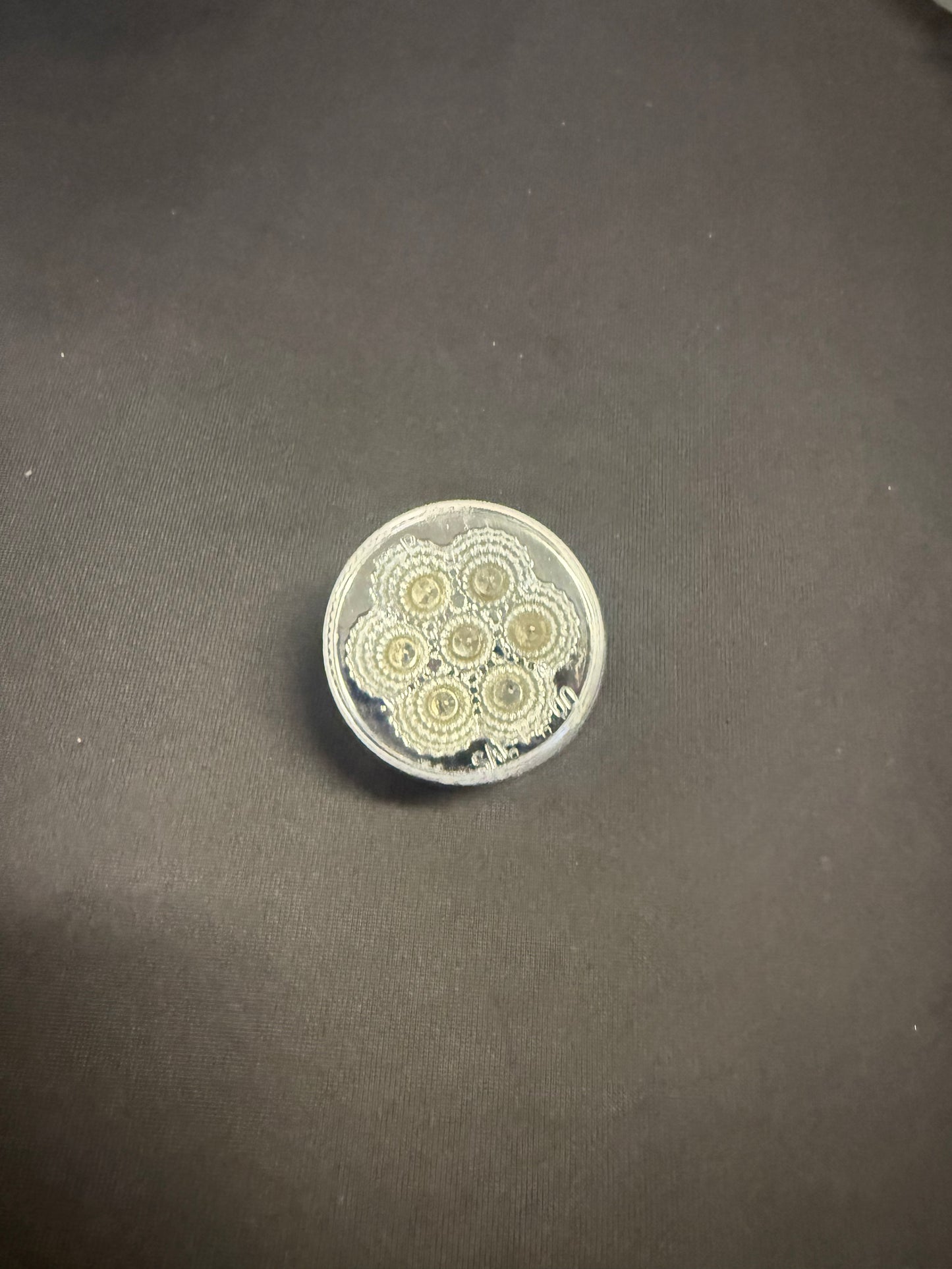 TLED-2CA : 2" Clear Lens LED Light - 7 Diodes - Amber LED