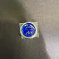 UNITED PACIFIC - 23392 : Fan / Air Glossy Knob - Screw Mount w Blue Sticker