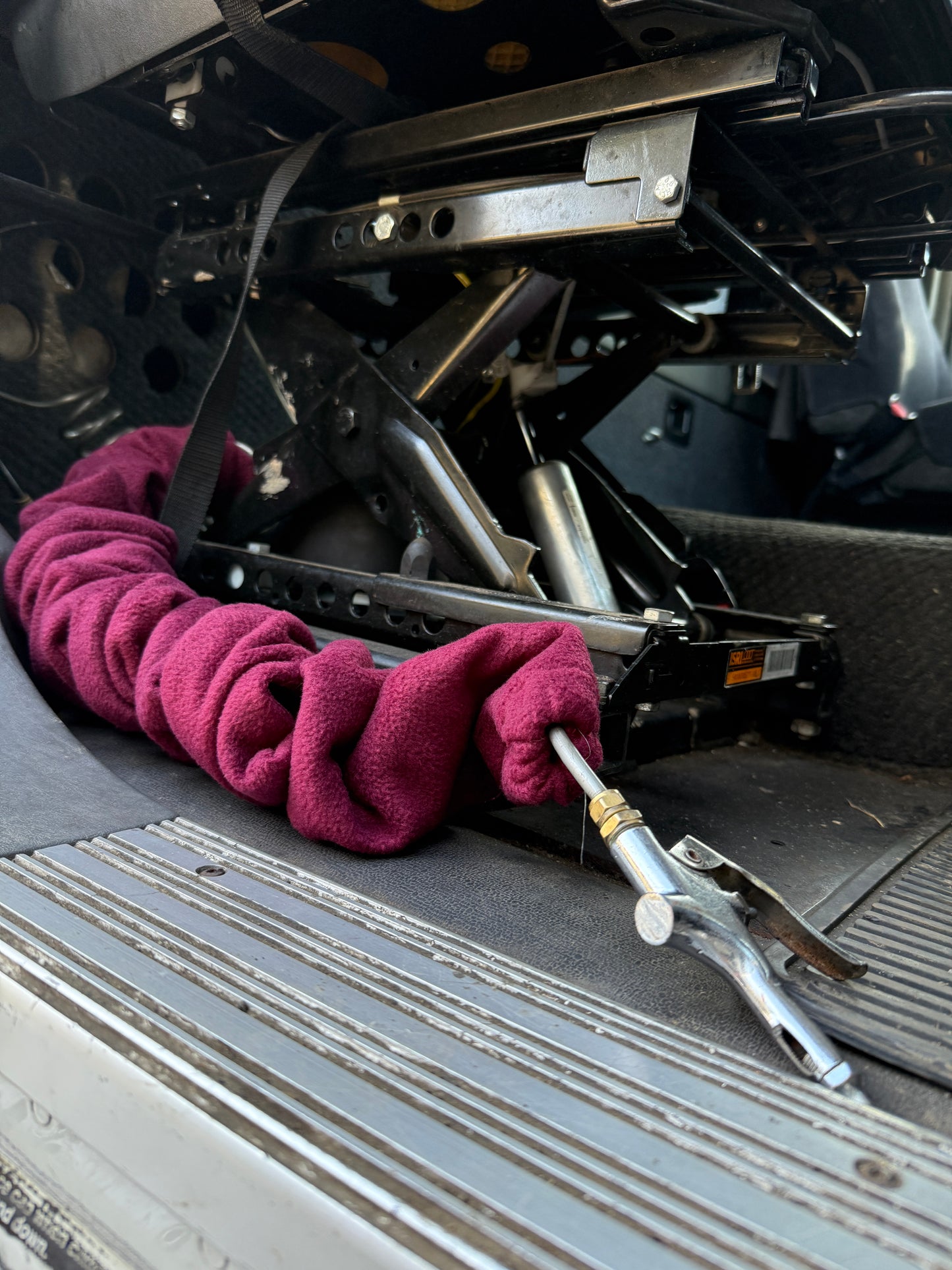AACC - Air Hose Cover -  Fleece Maroon