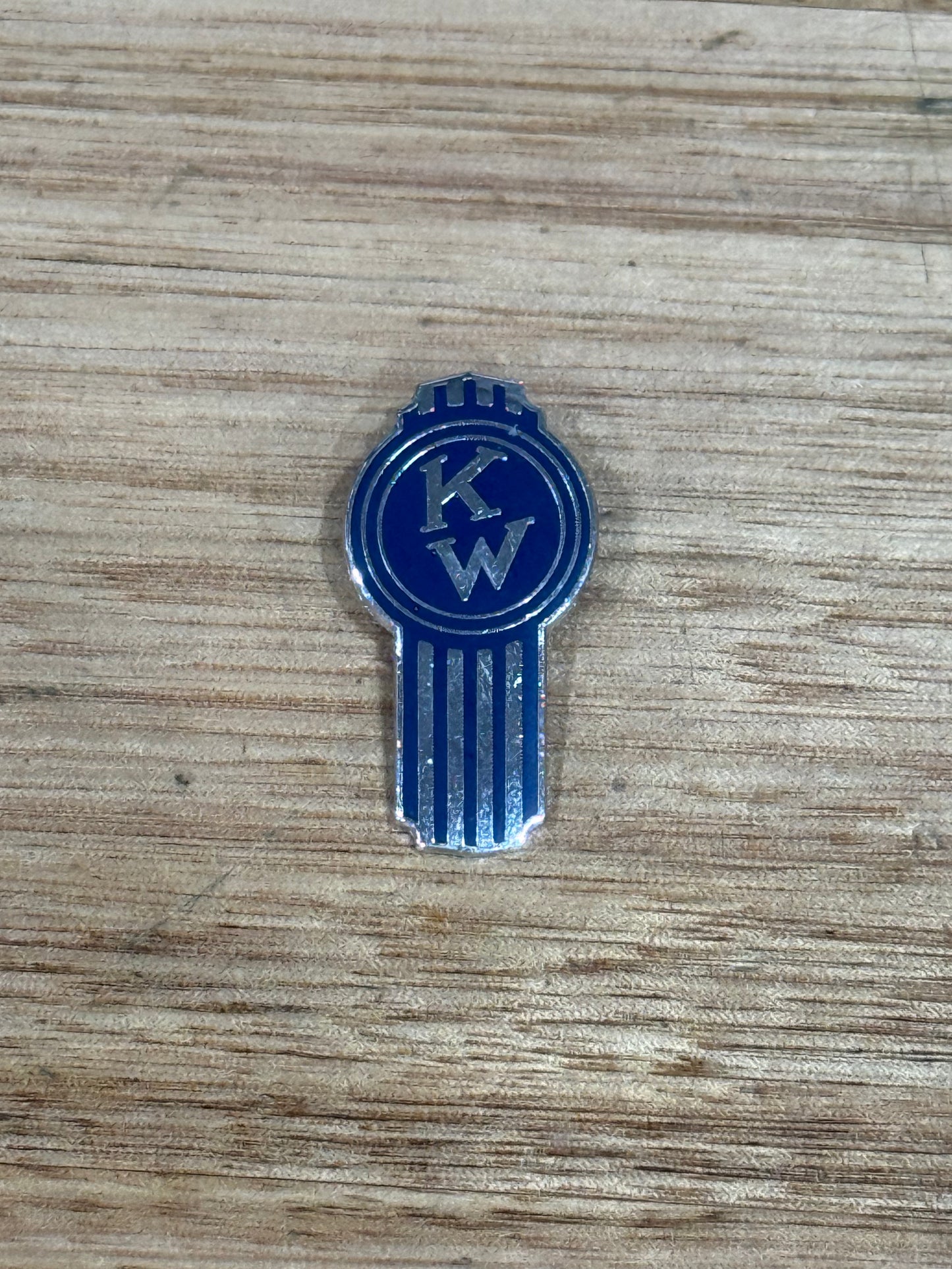 HH - Vintage KENWORTH Horn Honker Medallion - Blue