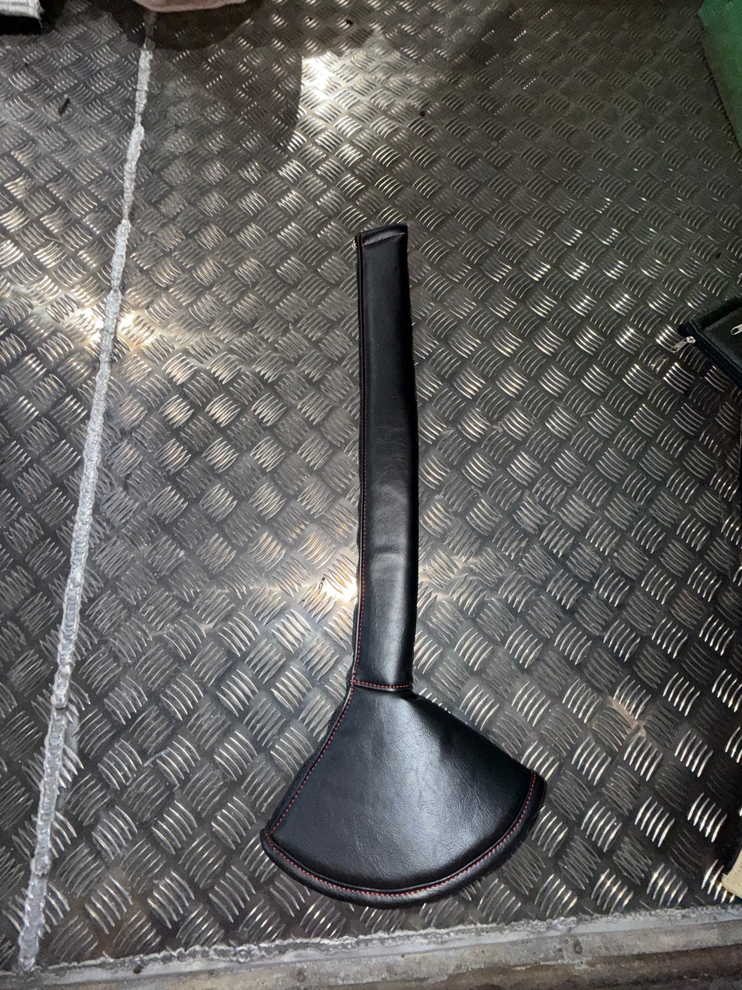 AACC - 30" Black With Red Stitching Gear Shift Boot Cover
