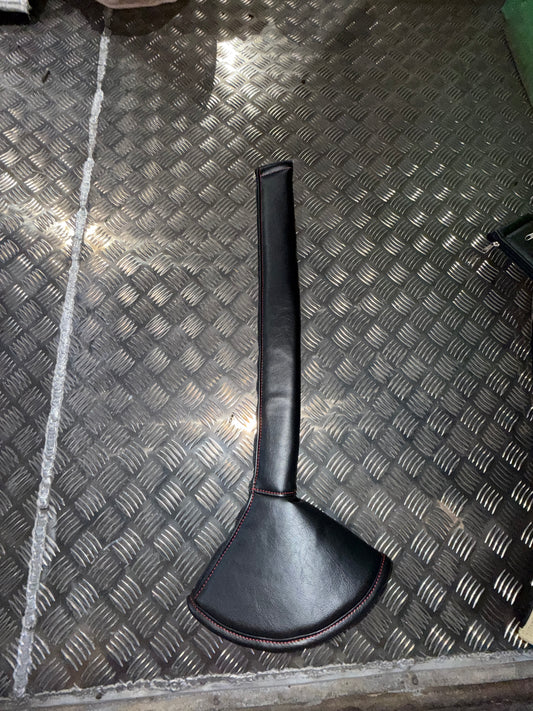 AACC - 30" Black With Red Stitching Gear Shift Round Base Boot Cover