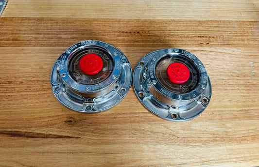 AACC - 5 1/2" Stemco Chrome Hubcaps Low Profile (pair)