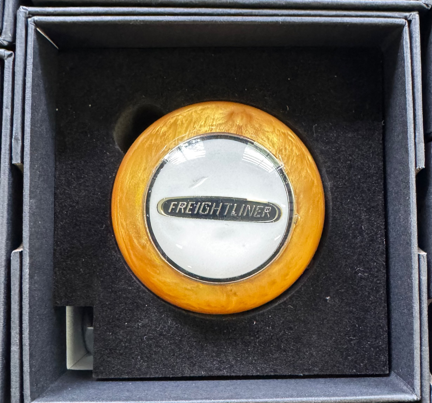 SALE - Freightliner Pearl Gold / White face Gear Shift Knob