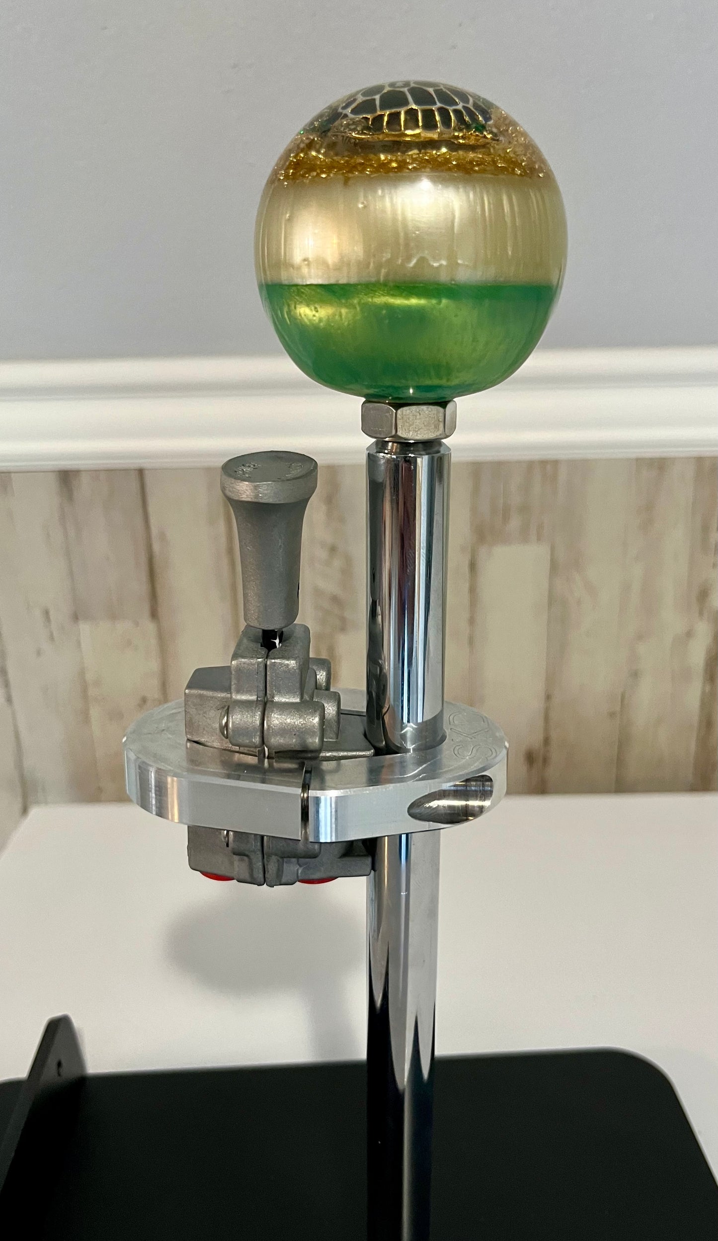 AACC - Old Skool Gearstick Setup - Comes with CatPaw OR Old SKool Glitter Knob, Airline Kit & Chrome 6" extension
