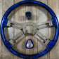SC : Pearl Steering Wheel Combo Set with Matching Gear Knobs and Lower Gear Sleeve - Blue