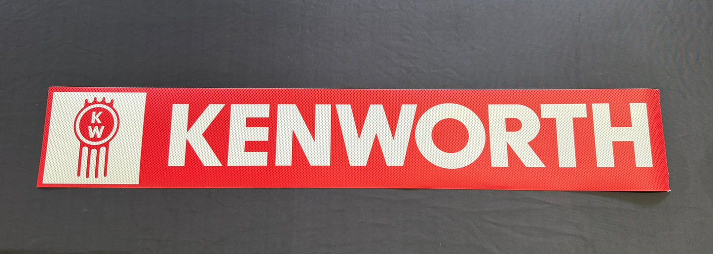 AACC - KW - Windscreen Decal Red / White - (1000m x 170mm) EXTERIOR USE ONLY