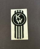 AACC - Kenworth Logo Black/Metallic silver Emblem Skin 2.5 Inch