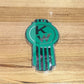CK-EMKWOT-5778: Kenworth Old Style Badge Emblem Chrome/Light Green