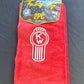 The Rag Guys - KWRD-R2 - KENWORTH Ol Skool Red Logo Red Rag/Towel - Set Of 2