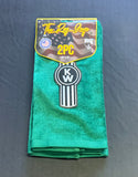 The Rag Guys - KWDG-B1 - KENWORTH Black Logo Dark Green Rag/Towel - Set Of 2