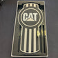 CK-EMKWO-BLKCAT: CAT Old Style Badge Emblem Chrome/Black