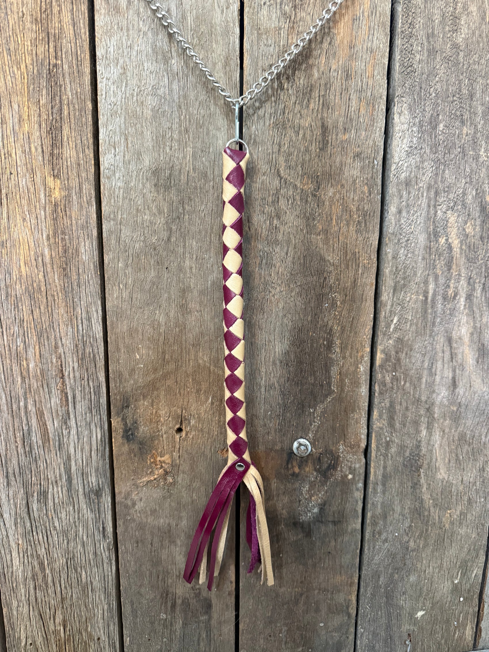 HH - Deep Purple / Tan Leather Horn Honker