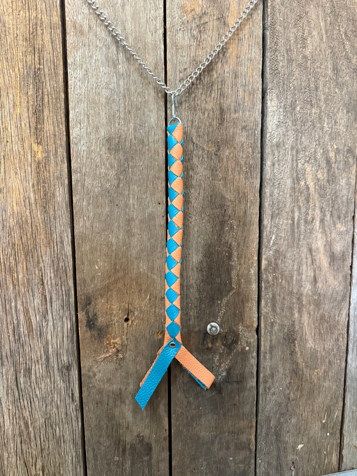 HH - Orange / Blue Leather Horn Honker