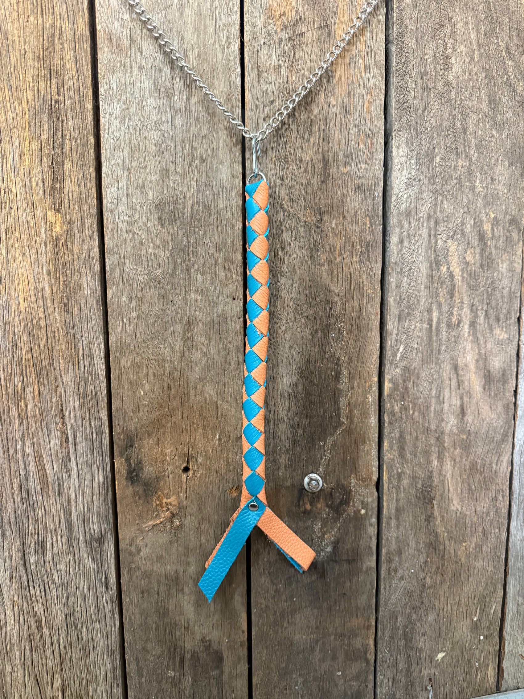 HH - Orange / Blue Leather Horn Honker