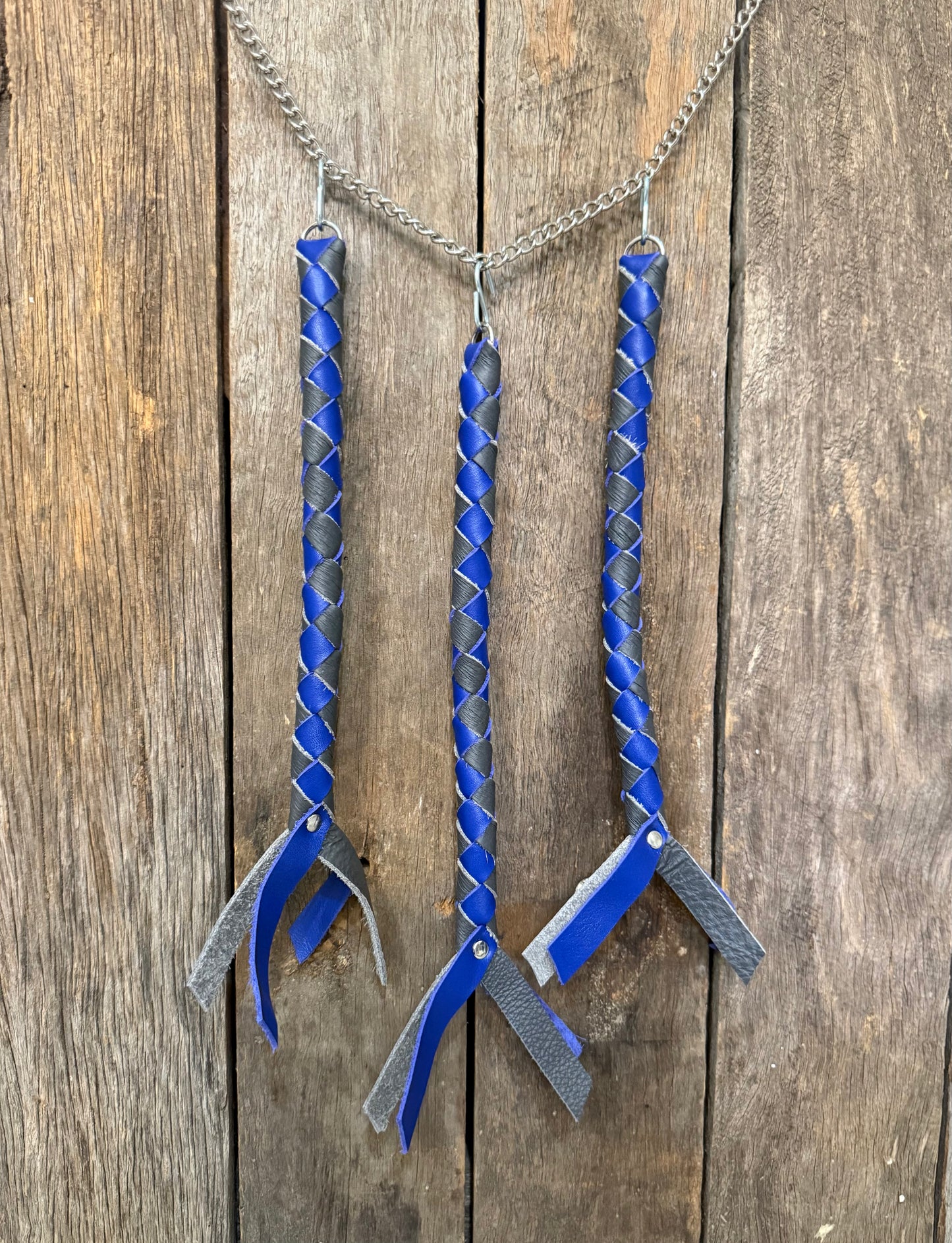 HH - Blue / Grey Leather Horn Honker