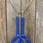 HH - Solid Blue Leather Keychain/Fob