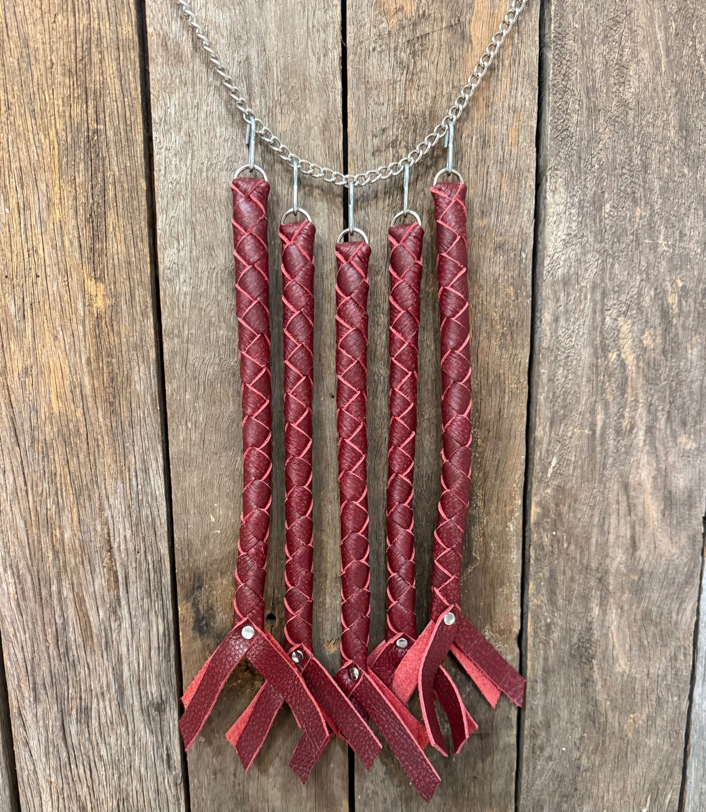 HH - Solid Red Leather Horn Honker