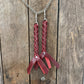 HH - Solid Red Leather Keychain/Fob