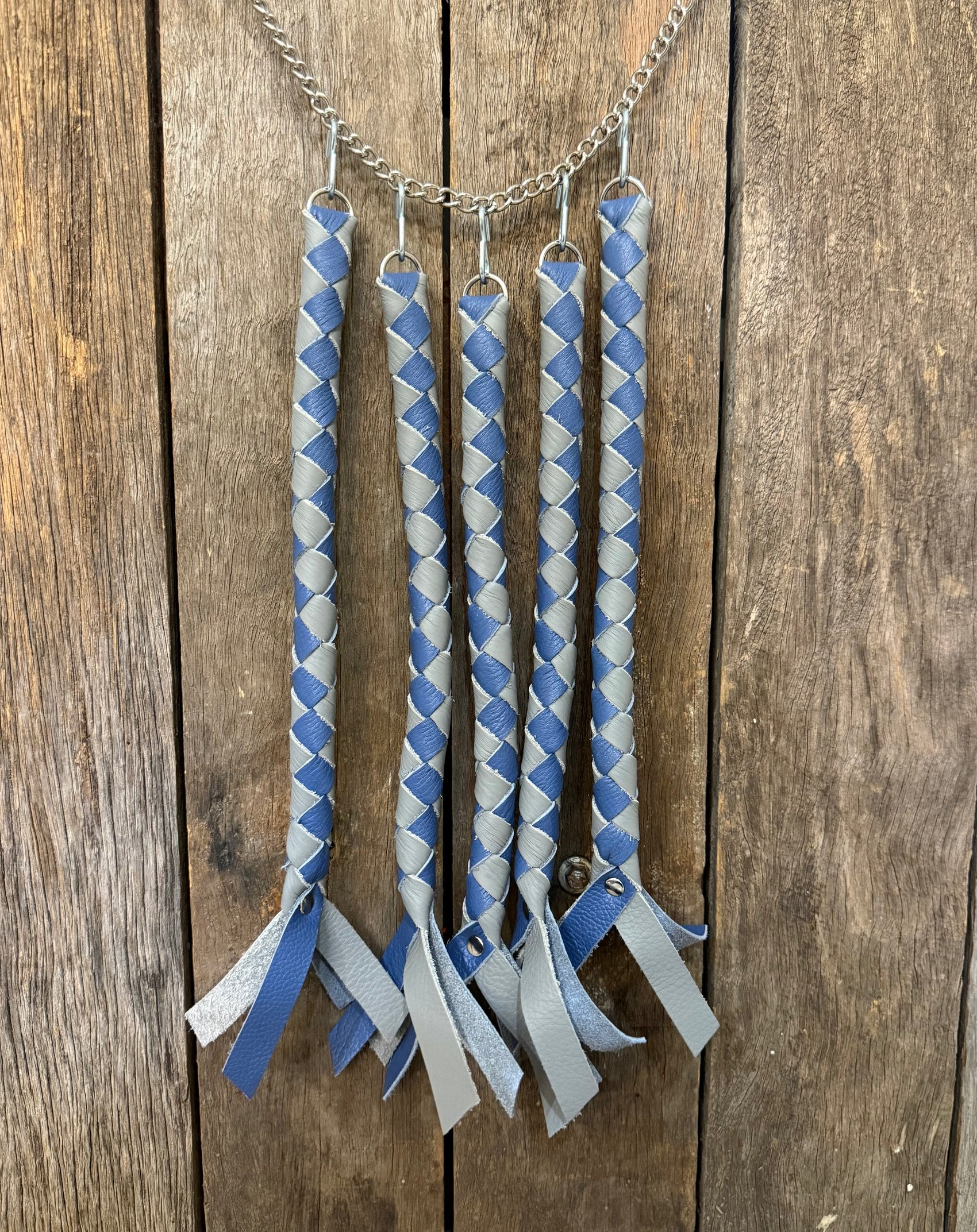 HH - Blue / Grey Leather Horn Honker