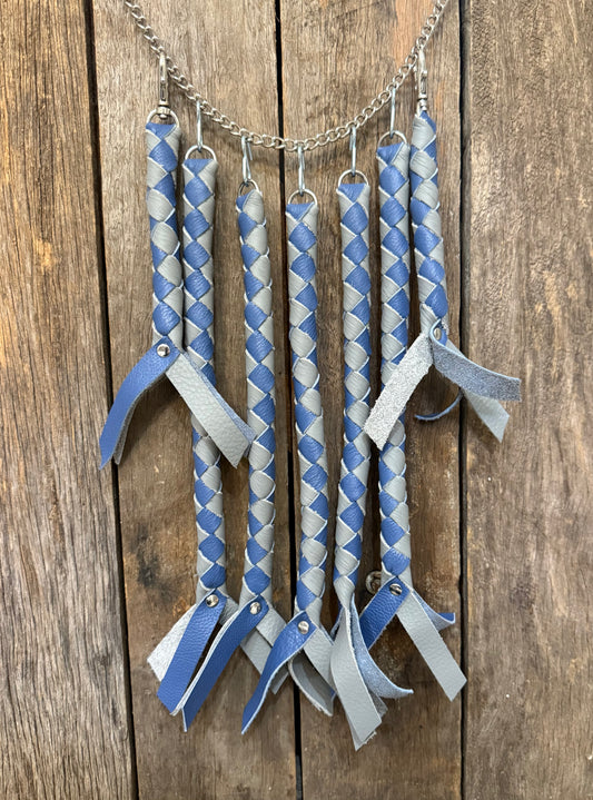 HH - Blue / Grey Leather Horn Honker