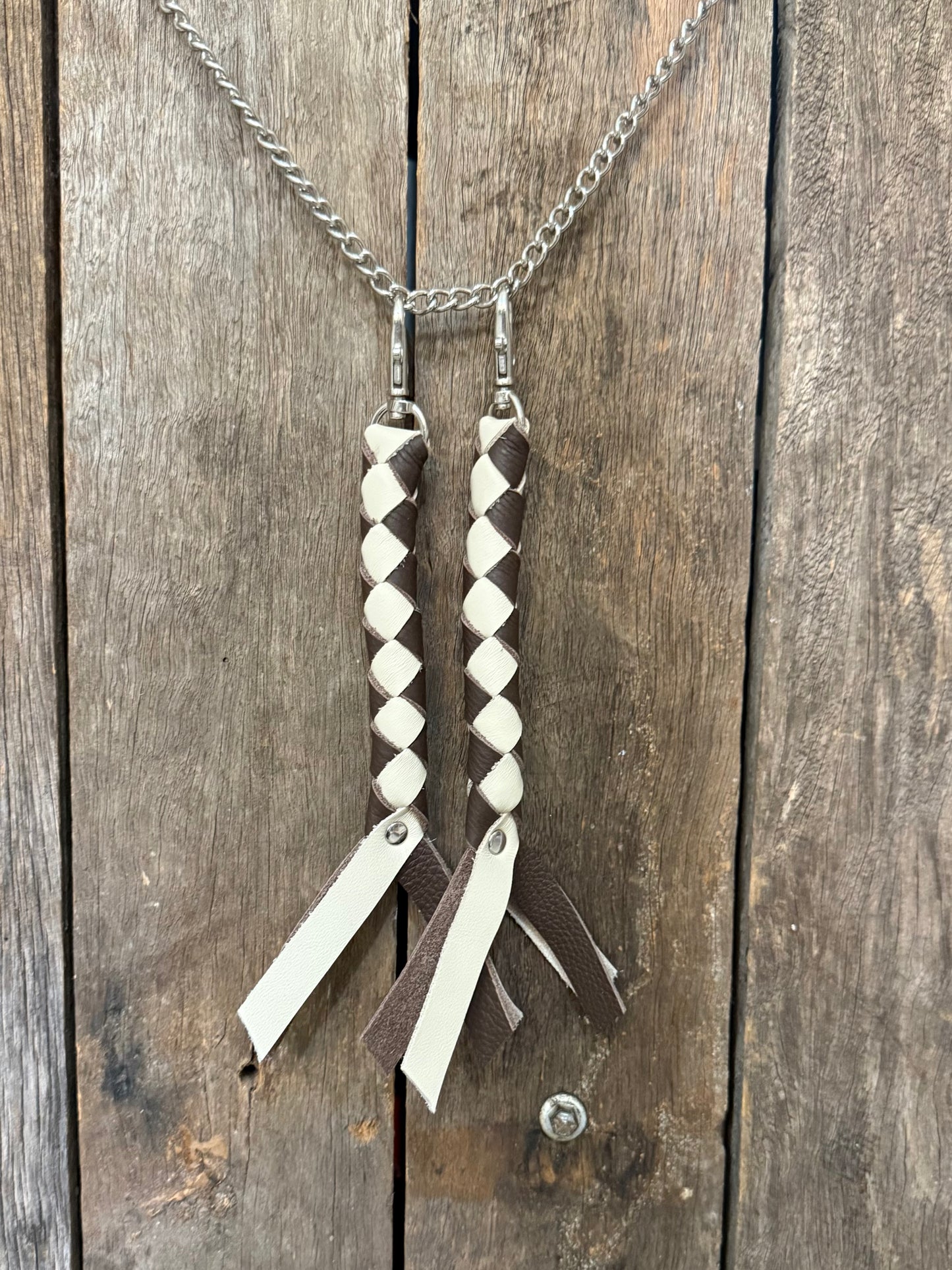 HH - Chocolate Brown / Cream Keychain/Fob