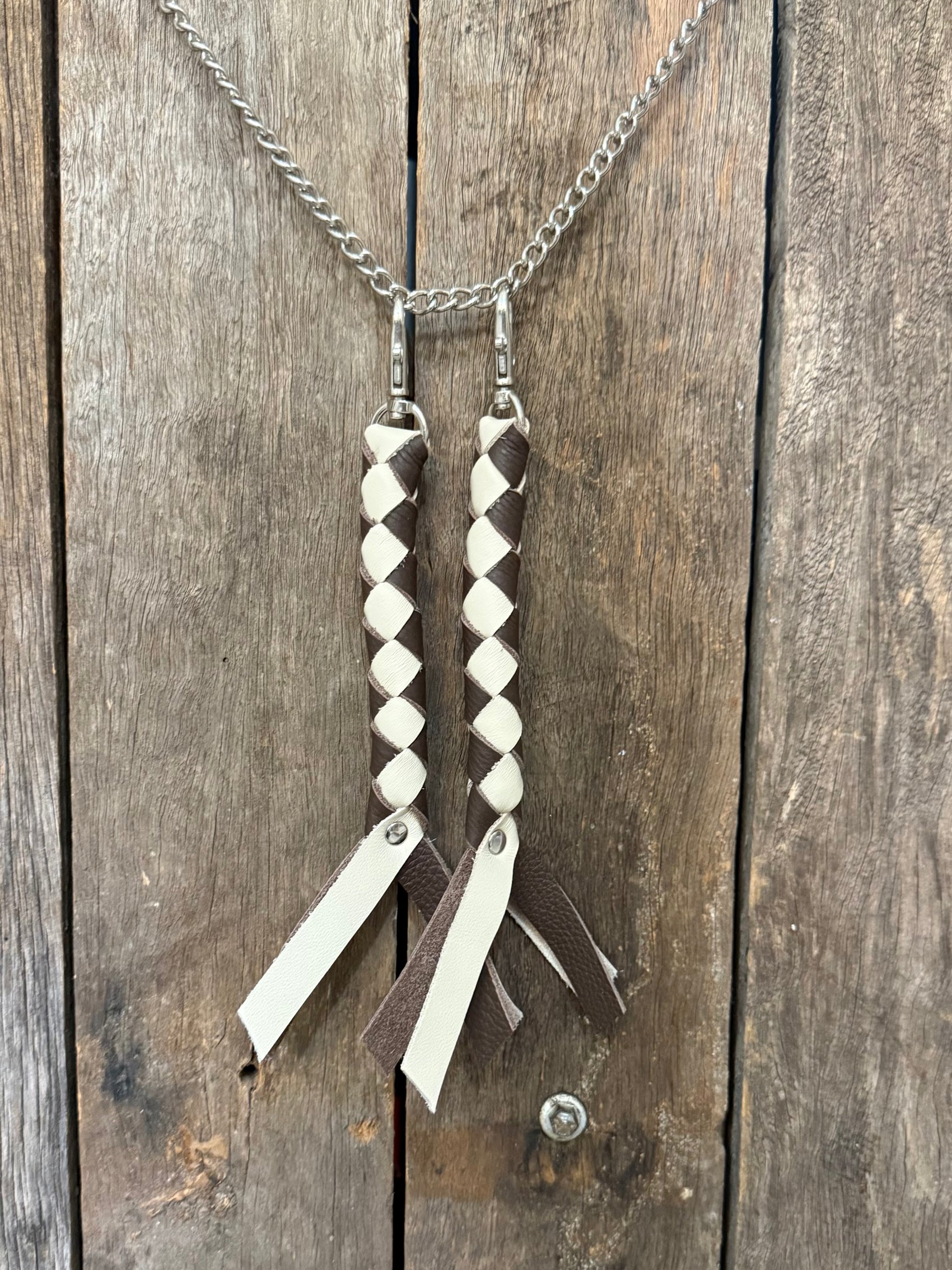 HH - Chocolate Brown / Cream Keychain/Fob