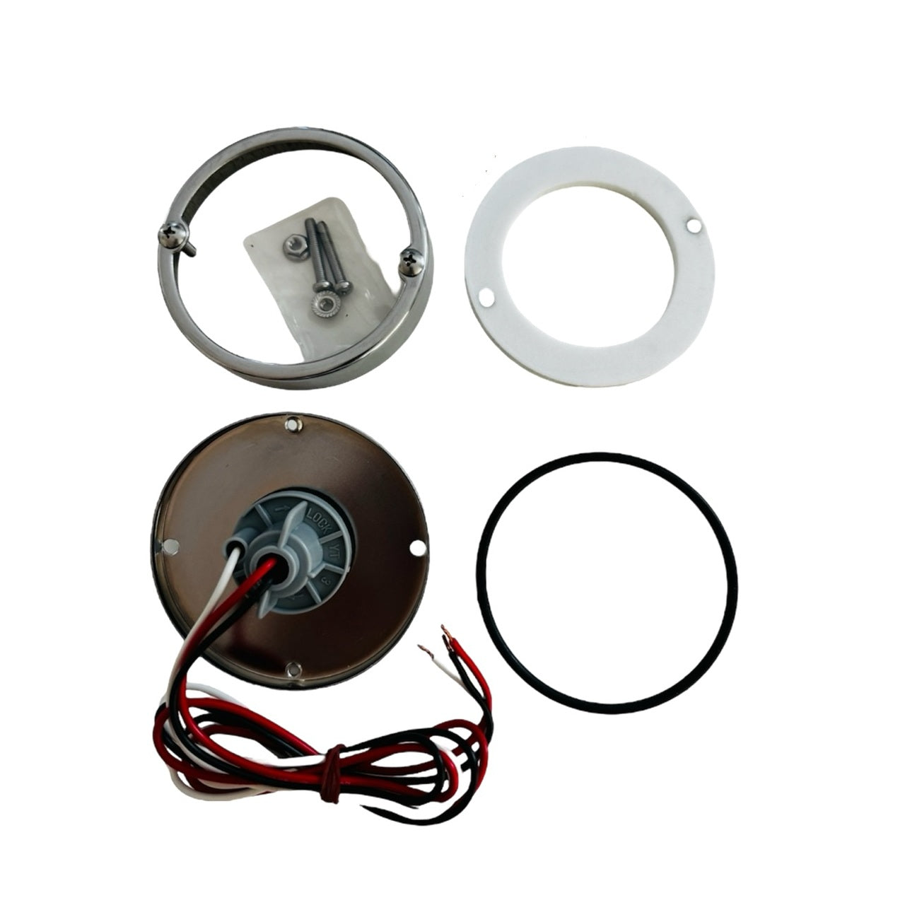 JML-K4 - 3 Wire 1157 Watermelon Flush Mount Twist Lock Socket Kit (Without Lens)