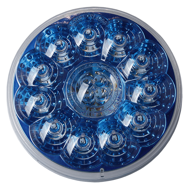 ASL - 40400BA: 4" Blue Lens/Amber LED Designer Series Tail Light